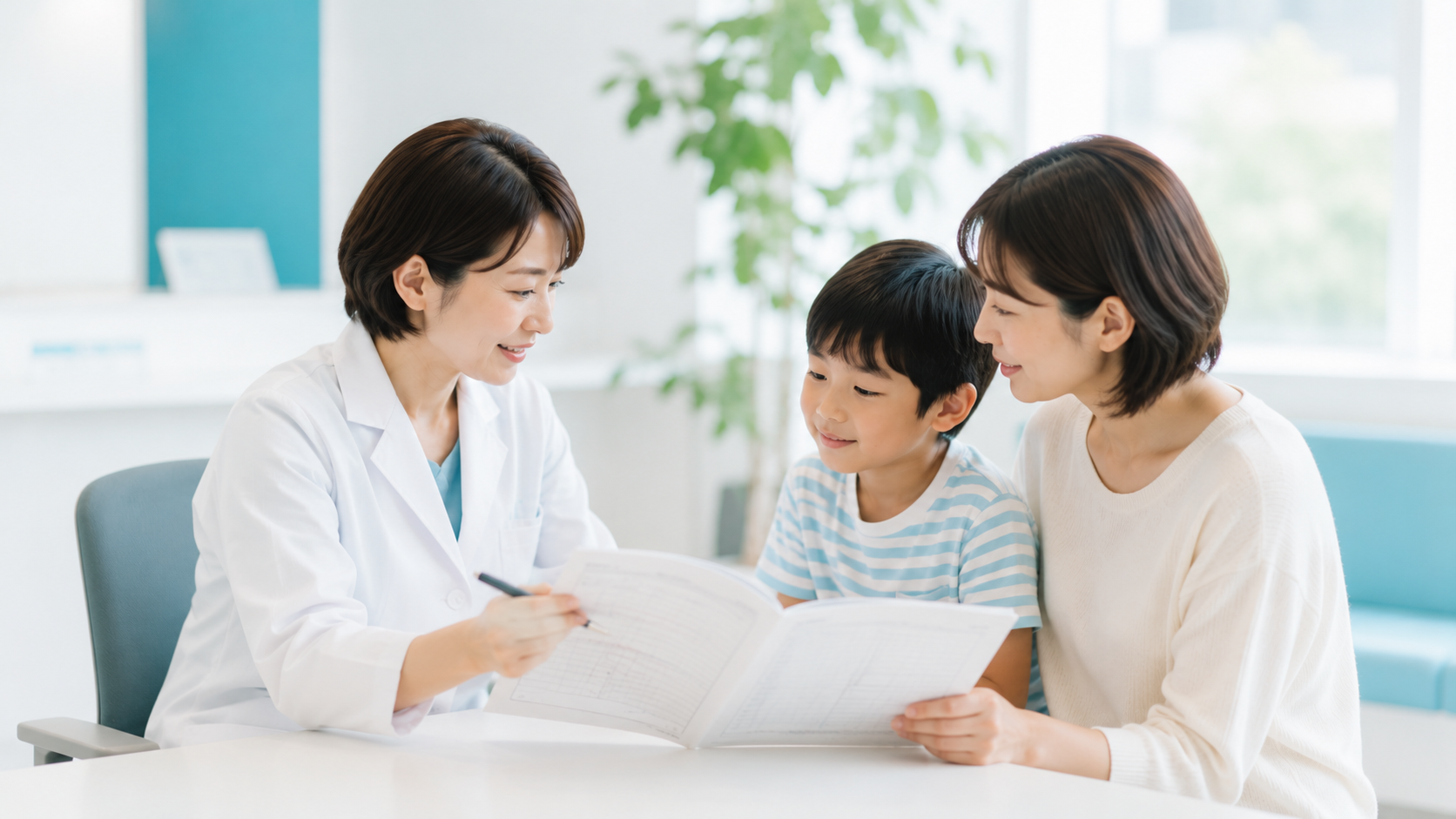 医師によるお子様とご家族のカウンセリング